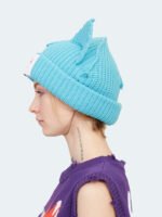 Chunky Ears Beanie Sky Blue Backside