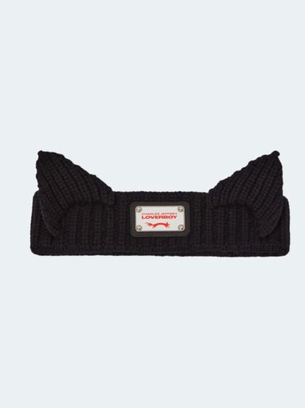 Ears Indie Headband Black Frontside