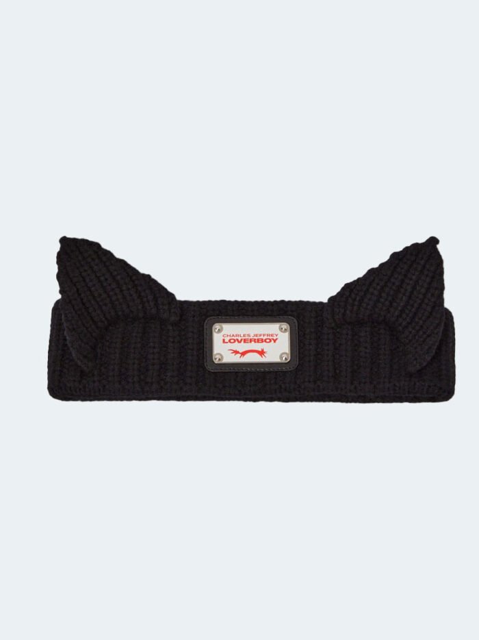 Ears Indie Headband Black Frontside