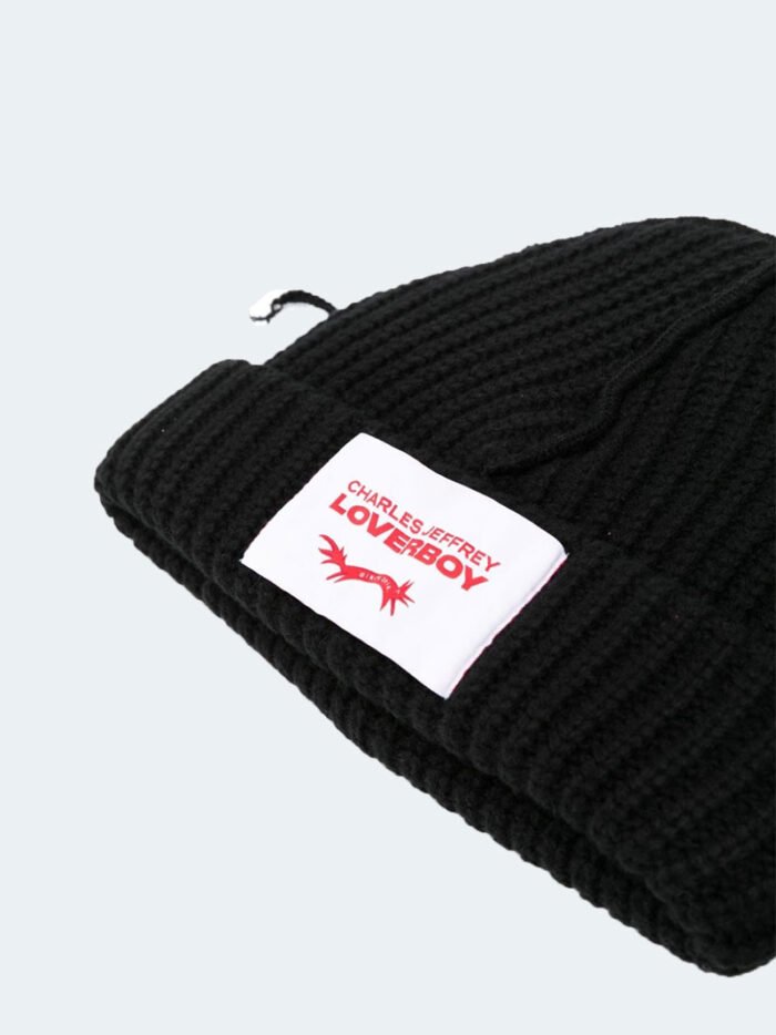 Charles Jeffrey Loverboy Aplique Beanie Backside